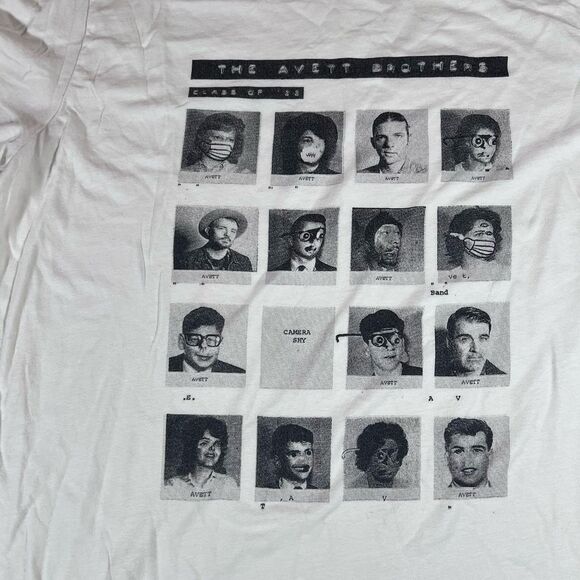 Avett Brothers Band Yearbook Style Short Sleeve T-Shirt Merch Unisex Size Large - Picture 2 of 5